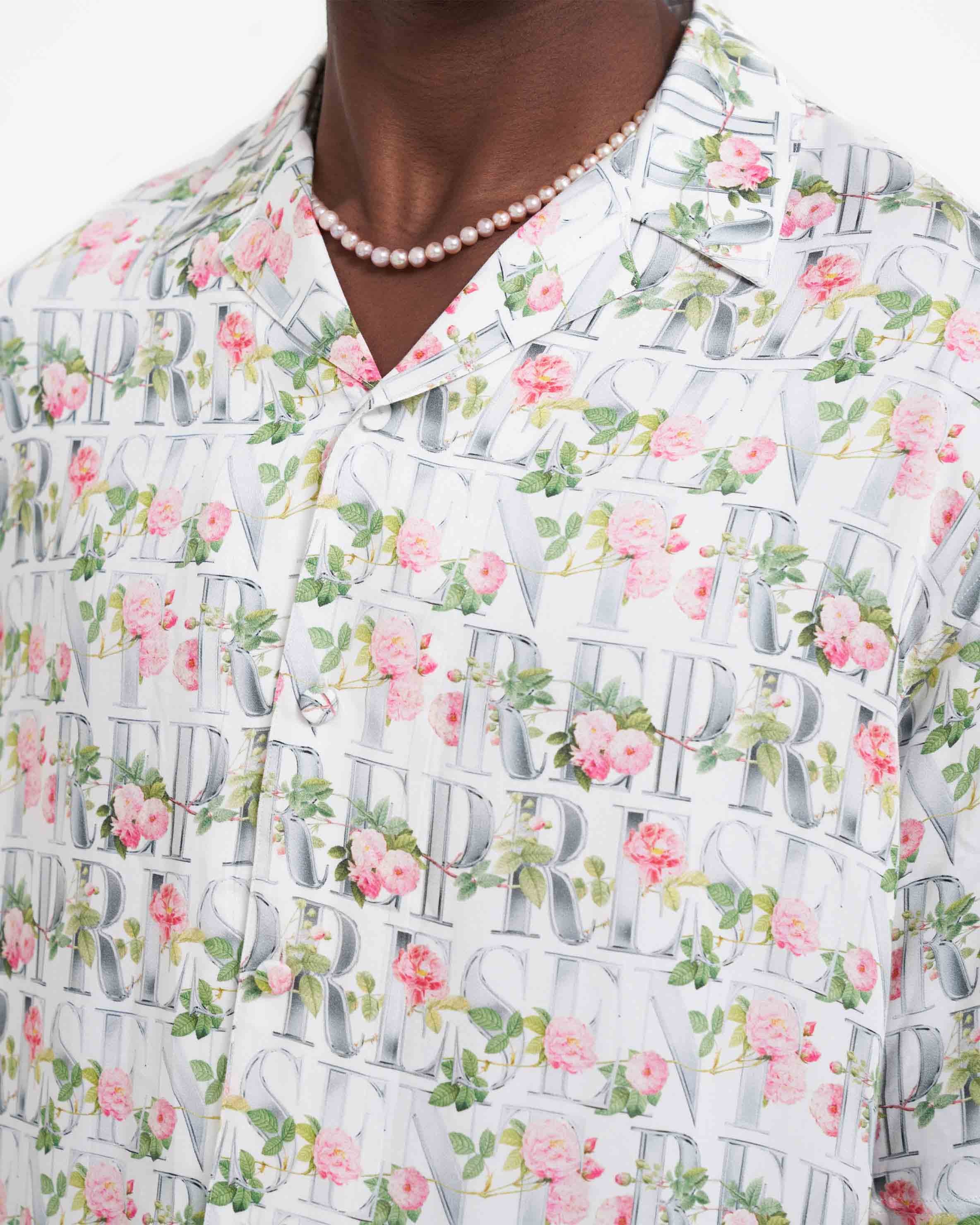 Floral Represent Shirt - Flat White